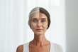 Aging thermage skin tightening. Comparison young to old woman shine. Less Wrinkles, ultrasound facial, ergonomics, lines through skincare, anti aging cream, joy and face lift