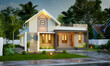 3d illustration of a newly built luxury home