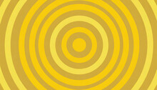 Yellow Concentric Circle Pattern Background
