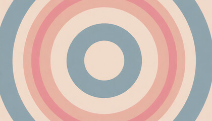 Wall Mural - Pink and blue concentric circle pattern background