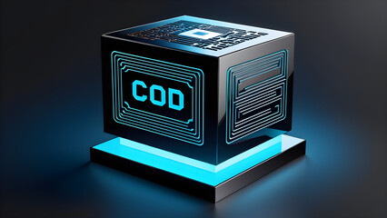 computer code isolated on a white background