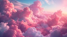 Pink Clouds.backgroound. Surrealism.dreams.