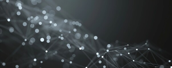 Abstract technology background. the connection lines and points that form a network in technology