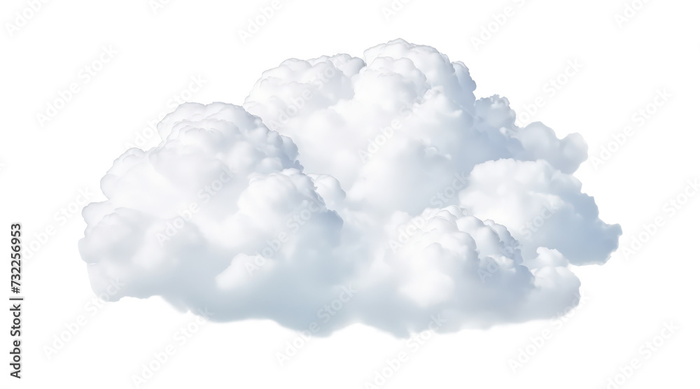 isolated white natural cloud element on transparent background Stock ...
