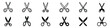 scissors icon, Scissors and trim line icons set. Outline scissors icon, barber shop sign symbol, Scissors icon