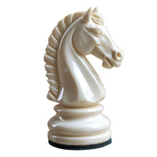 Knight On Chessboard Isolated On Transparent Or White Background, PNG