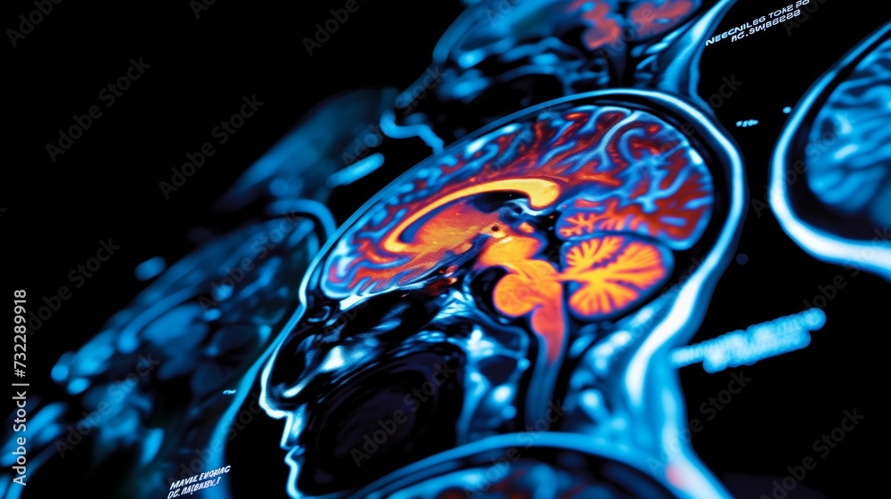 Detailed PET/CT brain scan displays a spectrum of neural activities ...
