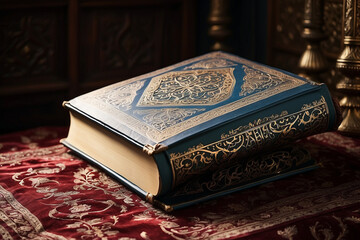 The holy Koran standing on a stand