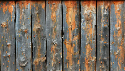 Poster - Retro Grunge Wooden Plank Background Texture extreme closeup. Generative AI