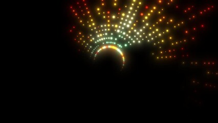 Poster - Radial splash particles. Computer generated 3d render