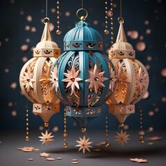 Wall Mural - Beautiful Ramadan lanterns, perfect for your Ramadan decoration