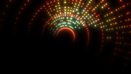 Poster - Radial splash particles. Computer generated 3d render