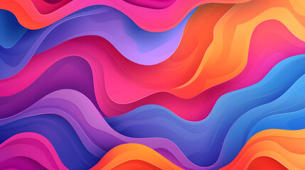 Wall Mural - Abstract background with waves, dynamic effect, modern pattern, Vector illustration for design, vibrant colorful