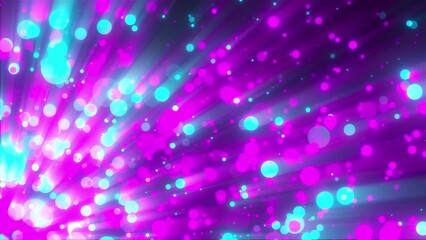 Wall Mural - Abstract glowing particles with shine. Computer generated 3d render