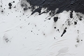 Poster - A black and white painting with black paint. Suitable for artistic projects or abstract design