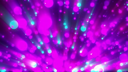 Poster - Abstract glowing particles with shine. Computer generated 3d render