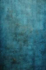Poster - A blue painted wall with a clock mounted on it. Suitable for interior design, home decor, or time-related concepts