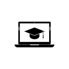 Sticker - Online Education icon isolated on transparent background