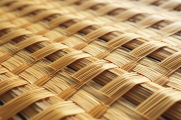 Poster - A detailed close up view of a woven basket. This versatile image can be used in various contexts