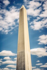 Poster - A picture of a very tall tower with a clock on top. Suitable for illustrating the concept of time, landmarks, or architectural beauty