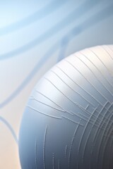 Aufkleber - A close-up photograph of a ball resting on a table. This versatile image can be used in various contexts