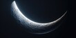 A half moon is visible against the dark sky. This image can be used to depict nighttime, astronomy, or a mysterious atmosphere