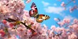 A beautiful butterfly perched on a branch of a tree. Perfect for nature enthusiasts and garden-themed designs