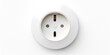 A detailed view of a white electrical outlet on a wall. Can be used to depict electrical installations or home renovations