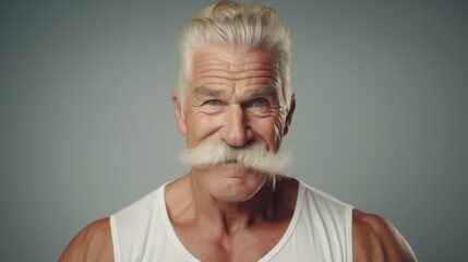 Aufkleber - A picture of a man with a moustache. Can be used for various purposes