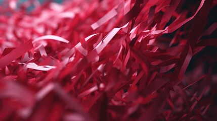 Poster - A close-up view of a bunch of red paper. Ideal for use in crafts, DIY projects, and creative designs