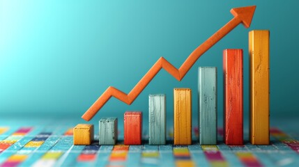 Poster - Maximize your business potential with our  bar graph, providing clear visualizations of growth trends for informed strategic decisions.