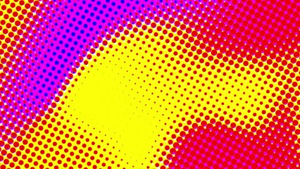Poster - Abstract colorful halftone. Computer generated 3d render