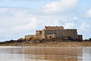 Wall Mural - Saint Malo; France - july 30 2023 : Fort National