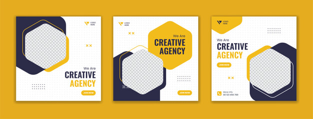 Wall Mural - Digital Marketing Agency social media post template. official Social media ads vector templates fully editable, advertising design, business and corporate social media post and web banner