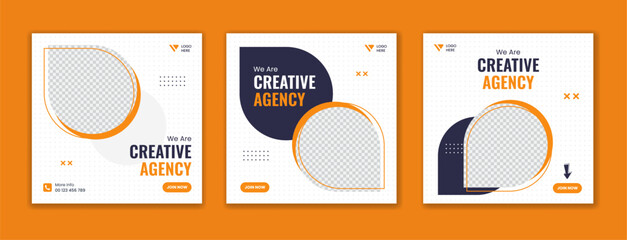 Wall Mural - Digital Marketing Agency social media post template. official Social media ads vector templates fully editable, advertising design, business and corporate social media post and web banner