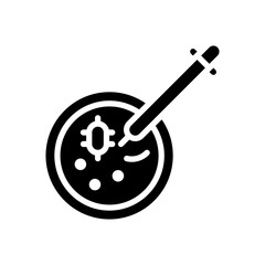 petri dish icon vector image. can be used for science fiction.