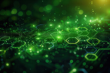 Poster - Abstract IT background. Information Technology. Background image. Created with Generative AI technology