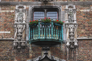 Wall Mural - Street in the historic centre of Bruges
