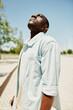 © SHOTPRIME STUDIO - Black face african outdoors men person smile confident male portrait adult