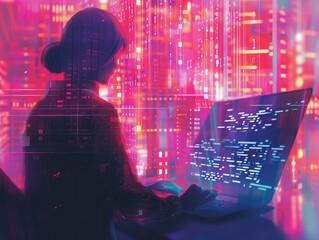 Poster - an illustration of virtual data