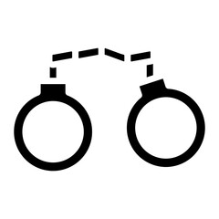 Wall Mural - Handcuffs icon vector image. Can be used for Protesting and Civil Disobedience.