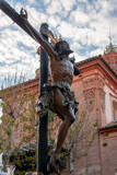 Fototapeta  - Jesús expirando en la cruz, semana santa en Sevilla, Hermandad del Cachorro	