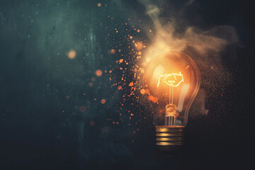 Poster - A slide background for showcasing creativity process. Background image. Created with Generative AI technology.