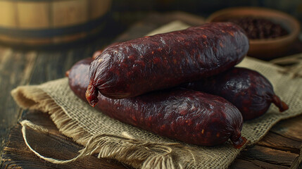 Wall Mural - Morcilla de Burgos - Burgos Blood Sausage Snapshot Image