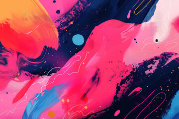 Poster - Abstract colorful background image. Creativity and innovation. Created with Generative AI technology