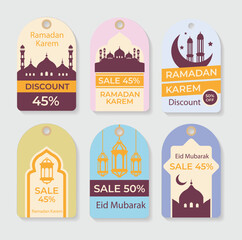 Poster - Free vector collection of Ramadan label