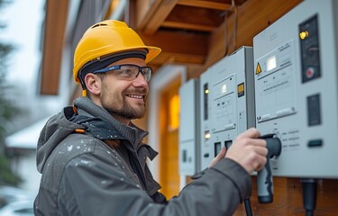 A qualified expert installs the home EV charging station and offers upkeep for the home battery charging platform of electric vehicles.