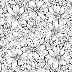 seamless pattern with flowers