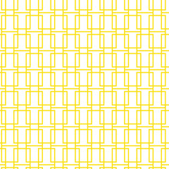 Poster - abstract seamless repeatable yellow rectangle line pattern vector.