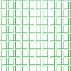 Poster - abstract seamless repeatable green rectangle line pattern.